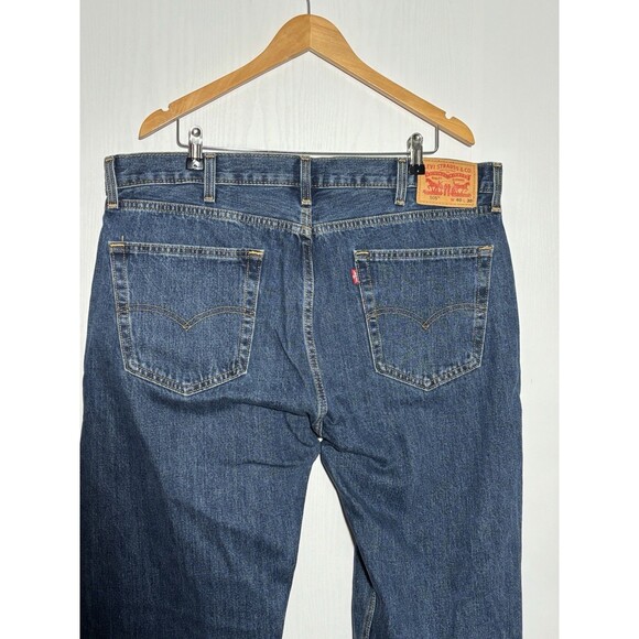 Levi's 505 Jeans Men's 40 30 Blue Classic Regular Fit Straight Leg New - Picture 9 of 14